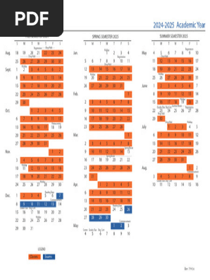 UF Academic Calendar 2024-2025 | PDF | Academic Term | Academia