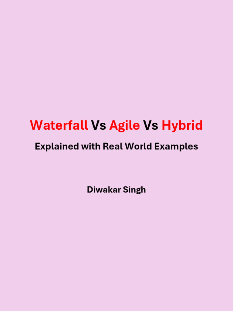 Waterfall Vs Agile Vs Hybrid 1725193844 | PDF | Software Development ...
