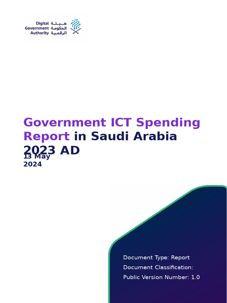 Saudi Arabia Government ICT Spending 2023 | PDF | Cloud Computing ...