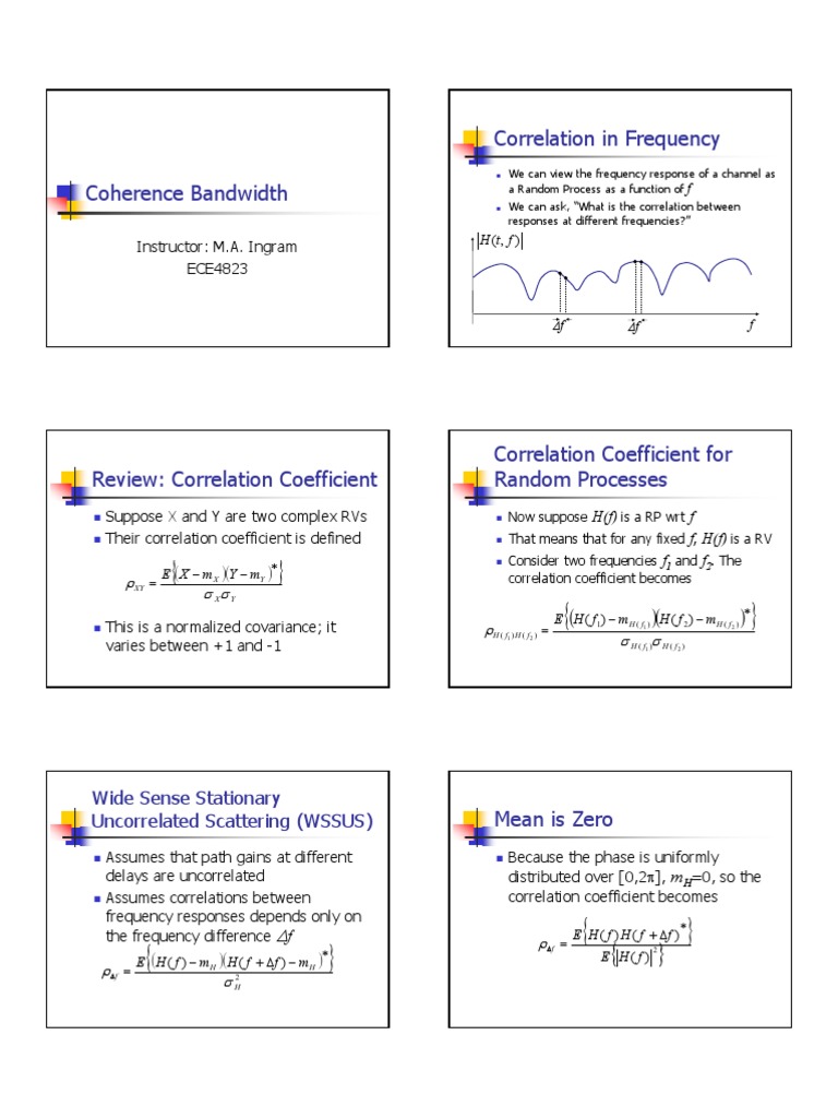 Understanding Coherence Bandwidth | PDF