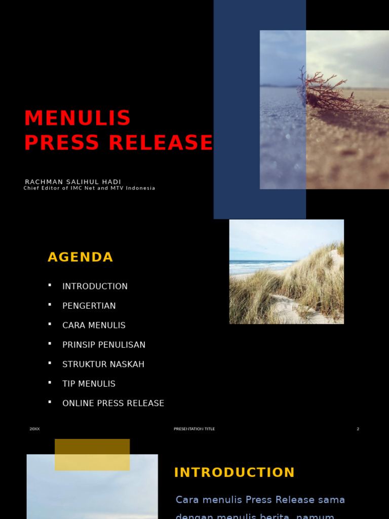 Format Siaran Pers Bahasa Indonesia | PDF