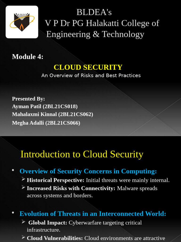 CC PPT 2k24 | PDF | Security | Computer Security