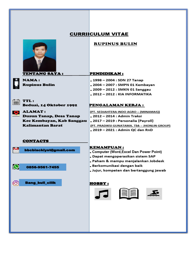CV Rupinus Bulin - DGW | PDF