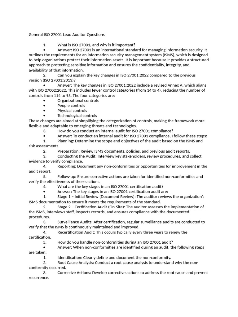 Iso 27001 La | PDF | Computer Security | Security