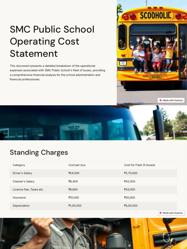 SMC Public School Operating Cost Statement | PDF