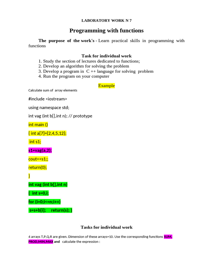 Lab 7 Eng | PDF