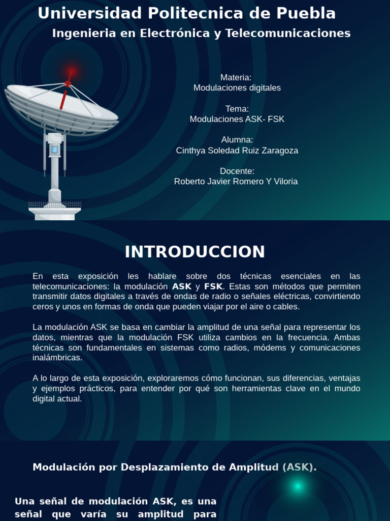 Modulación Digital: ASK y FSK Explicadas | PDF | Modulación | Módem