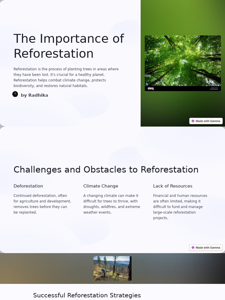 Reforestation | PDF | Deforestation | Climate Change