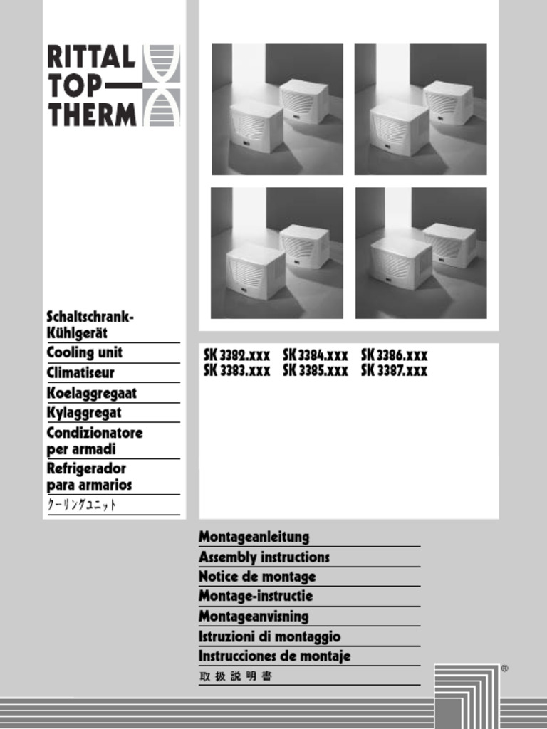 Rittal SK 3384 Cooling Unit Manual | PDF | Applied And ...