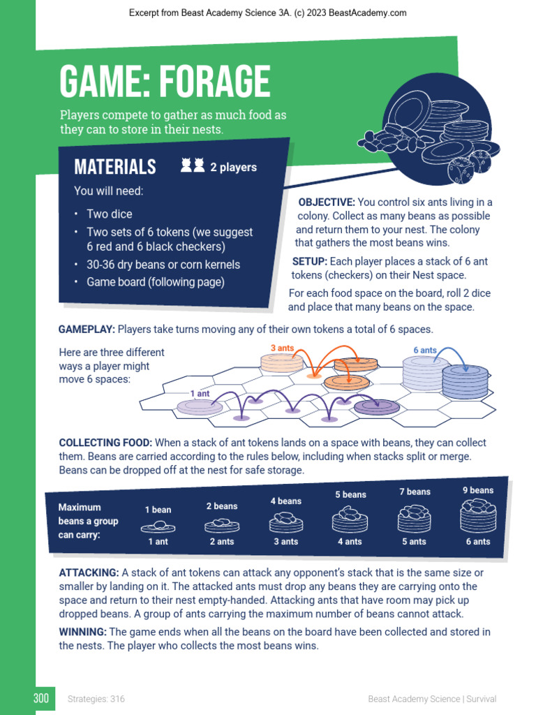 Forage Game 300 303 Pdf Ant Lion