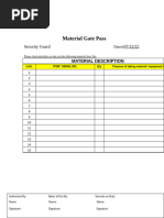 Material Inward Register Format | PDF