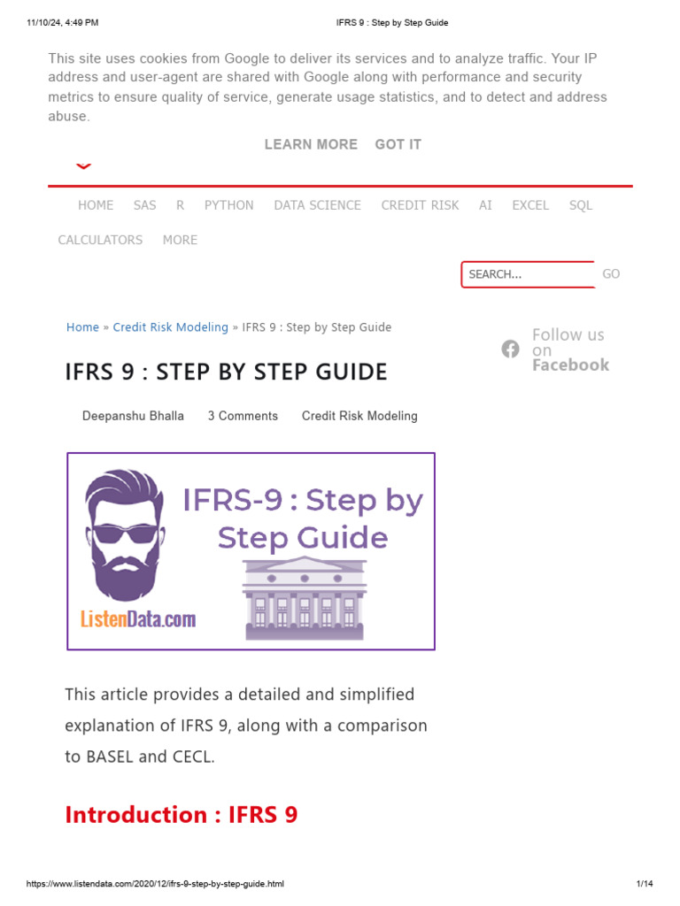 IFRS 9 - Step by Step Guide | PDF | Financial Services | Financial ...