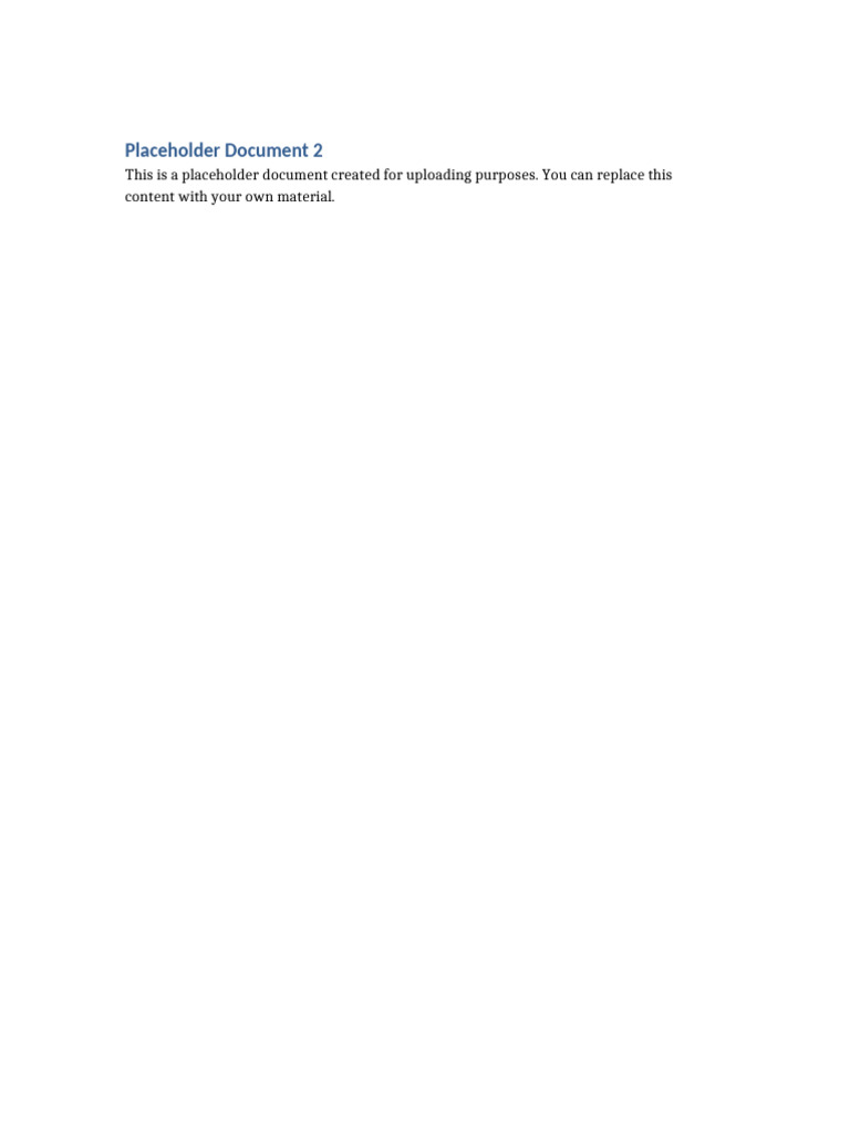 Placeholder Document 2 | PDF