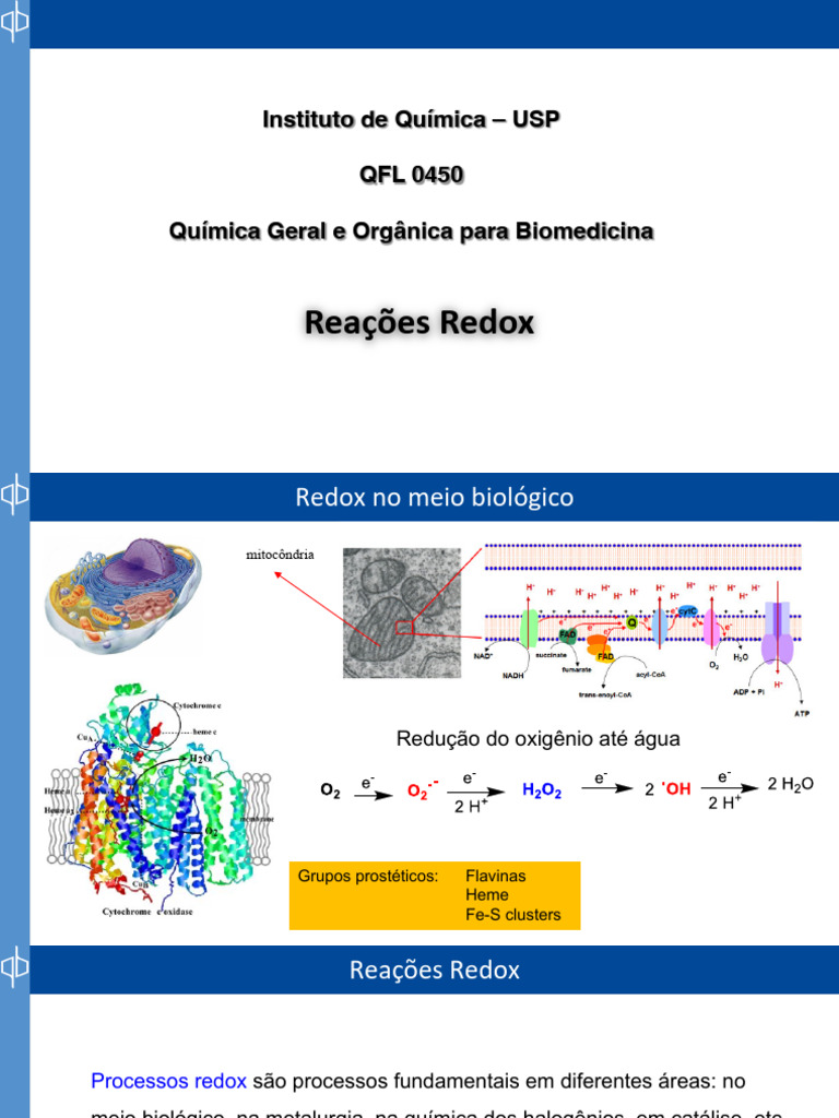 Reações Redox | PDF | Reações químicas | Redox