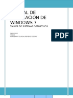 Manual de Instalacion de Windowx7