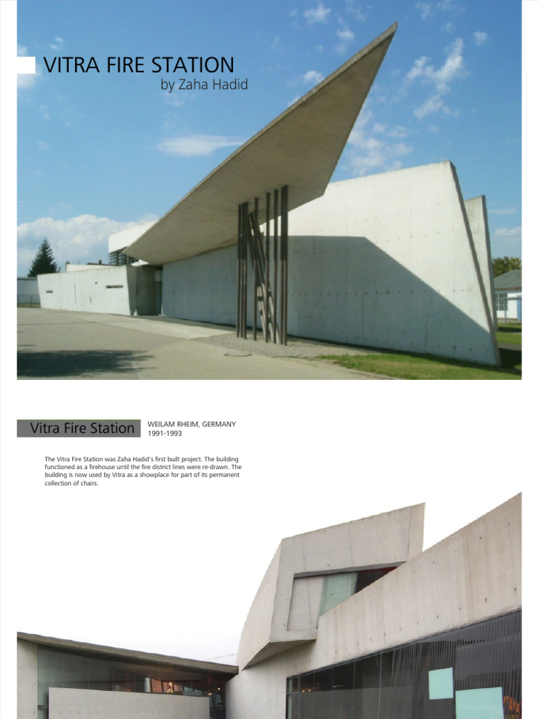 Vitra Fire Station by Zaha Hadid | PDF