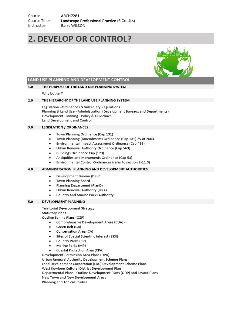 Land Use Planning & Development Control | PDF | Environmental ...