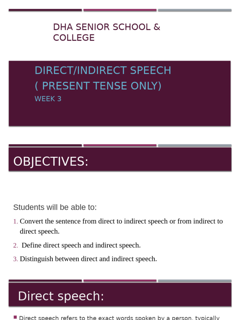 Direct and Indirect Speech | PDF | Verb | Grammatical Tense