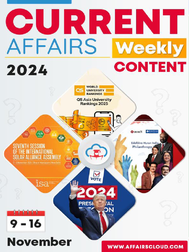 Current Affairs Weekly Content PDF November 2024 2nd Week by ...