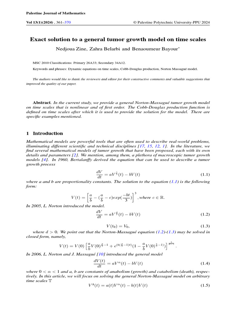 PJM 13 (1) 2024 361 To 370 | PDF | Mathematics