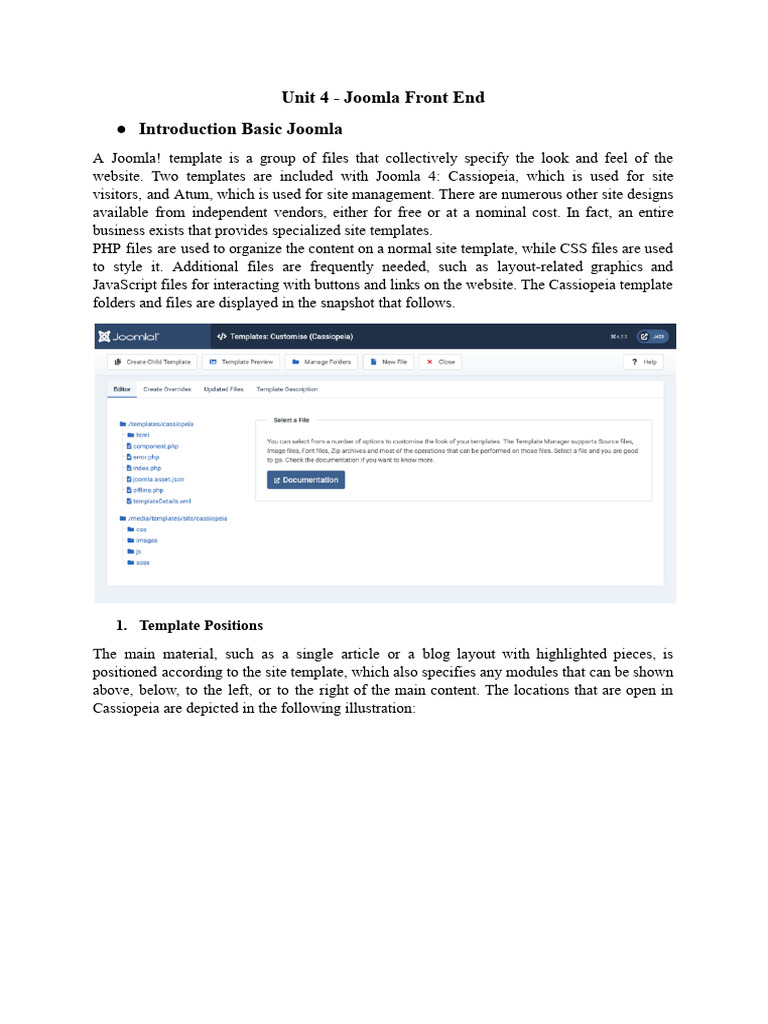 Unit 4 Joomla - Front End | PDF | Xhtml | Markup Language