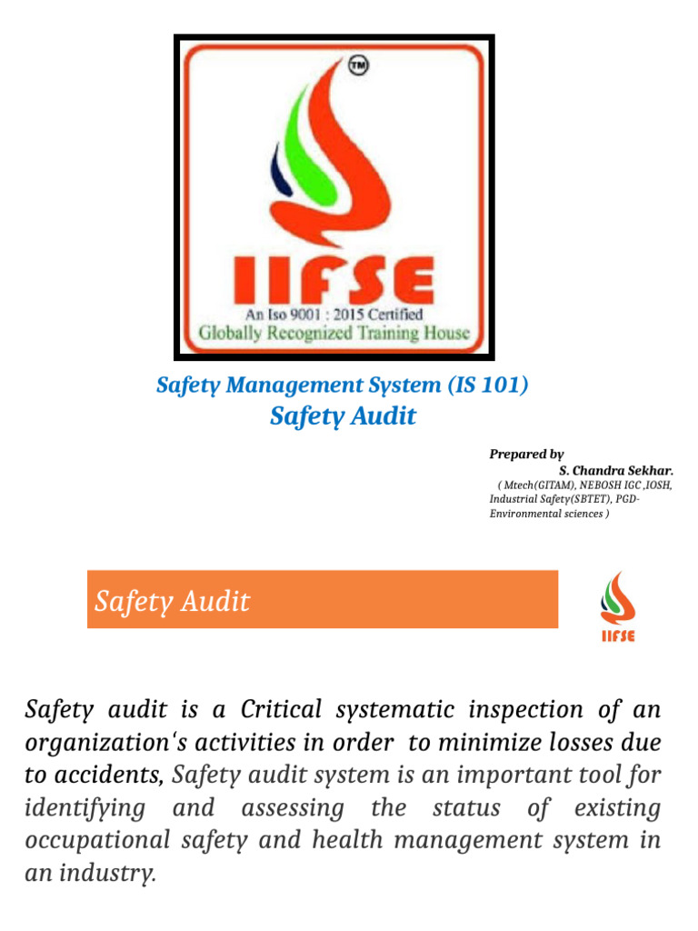 Industrial Safety Audit Guide | PDF | Audit | Occupational Safety And ...