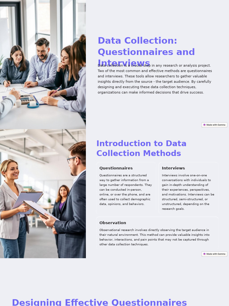 Effective Data Collection Methods | PDF | Questionnaire | Interview