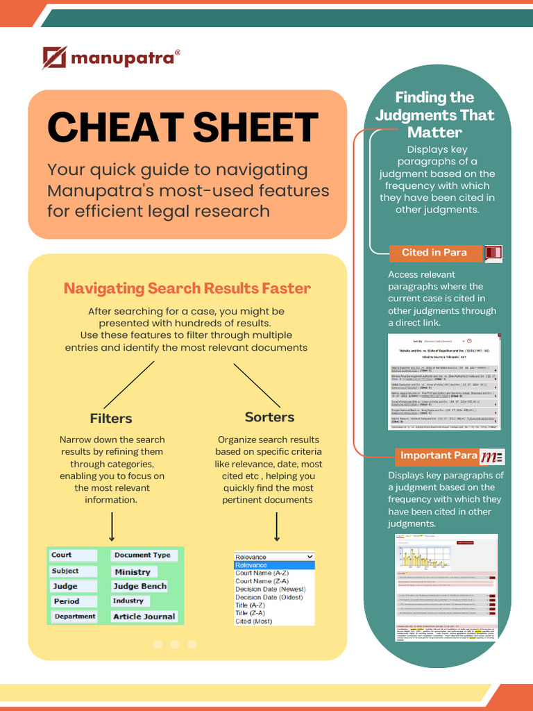 Manupatra Citation Navigation Guide | PDF | Judgment (Law) | Citation