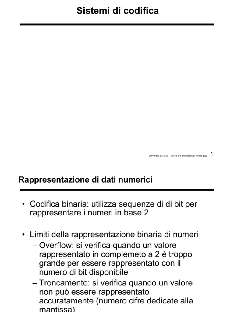 07-Sistemi Di Codifica | PDF