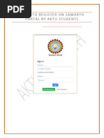 Accessing MDU Samarth Student Portal | PDF | Login | User (Computing)