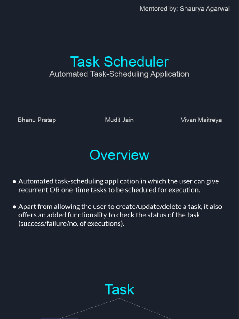 Task Scheduler Pdf