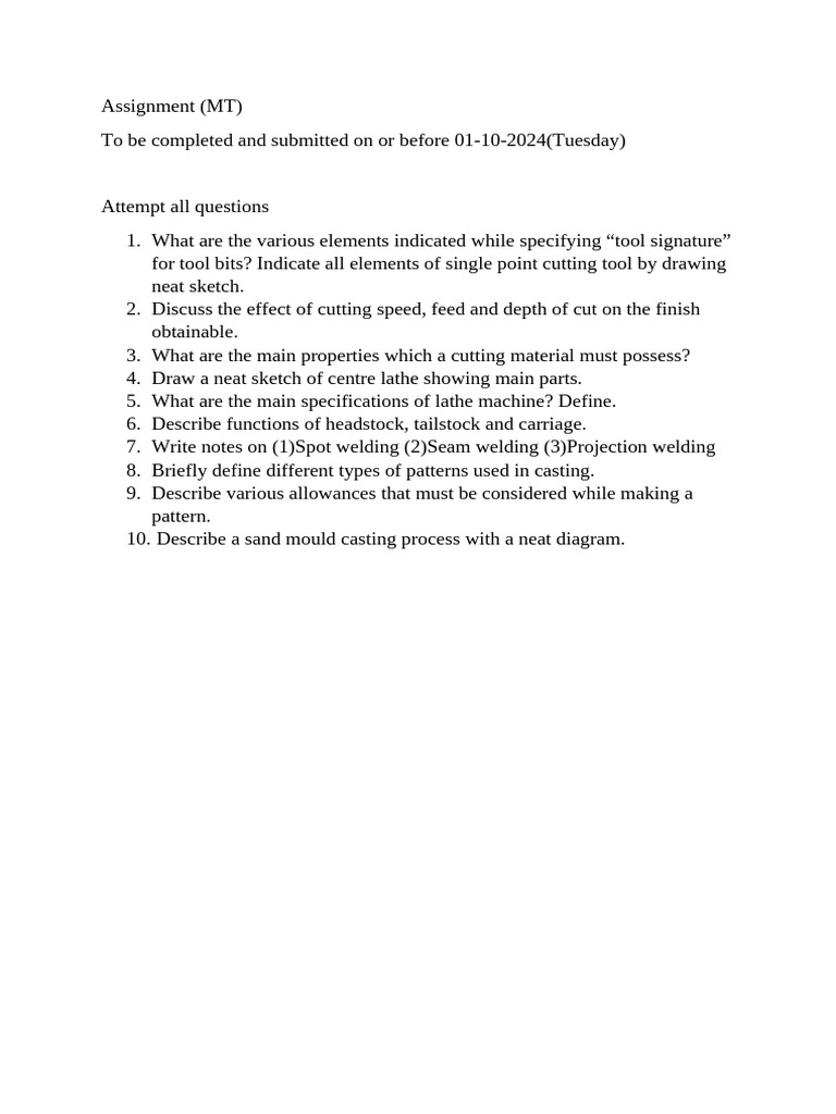 Assignment 1 MT | PDF