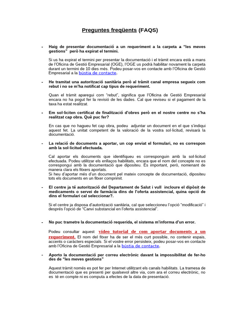 Faqs Sal001 | PDF
