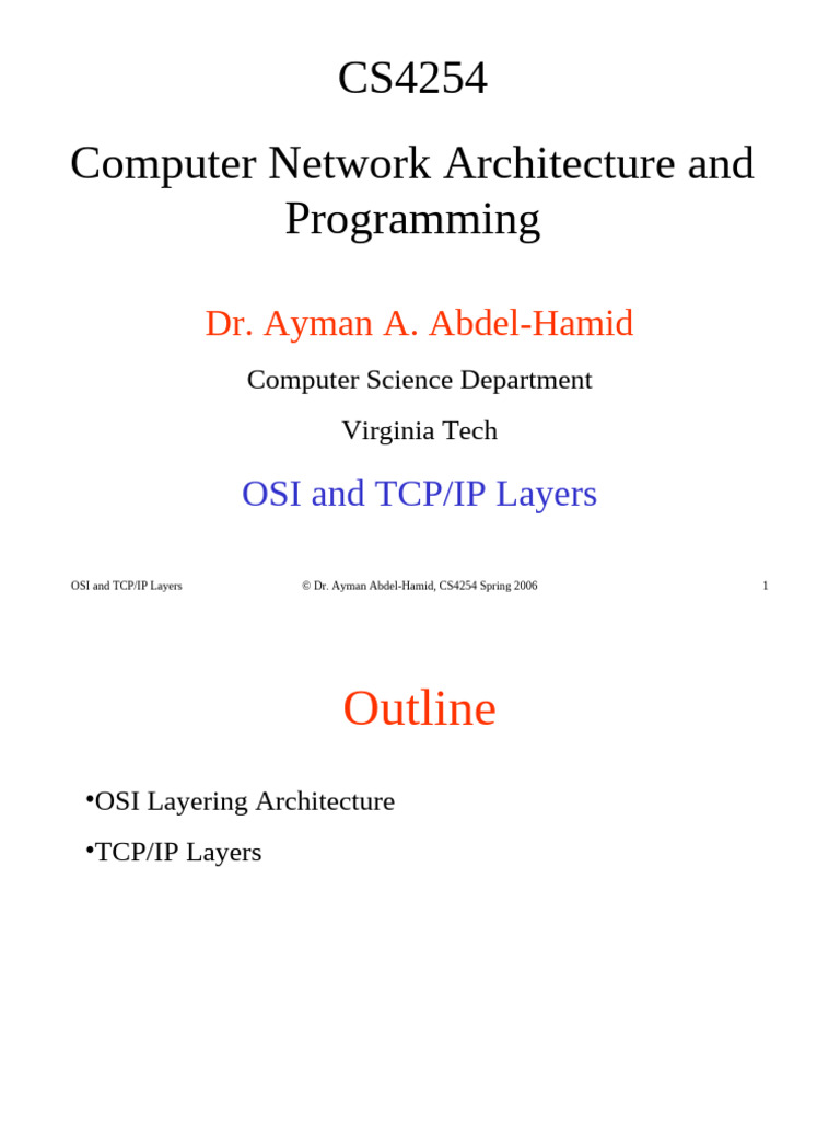 Tcpip Model Layers Pdf