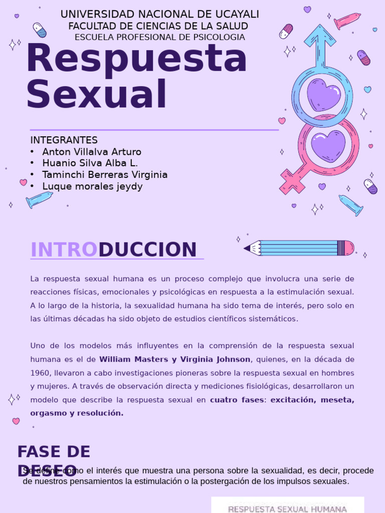 Fases de la Respuesta Sexual Humana | PDF | La sexualidad humana | Orgasmo