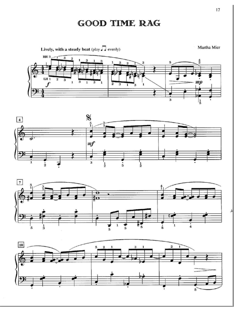 Good Time Rag | PDF