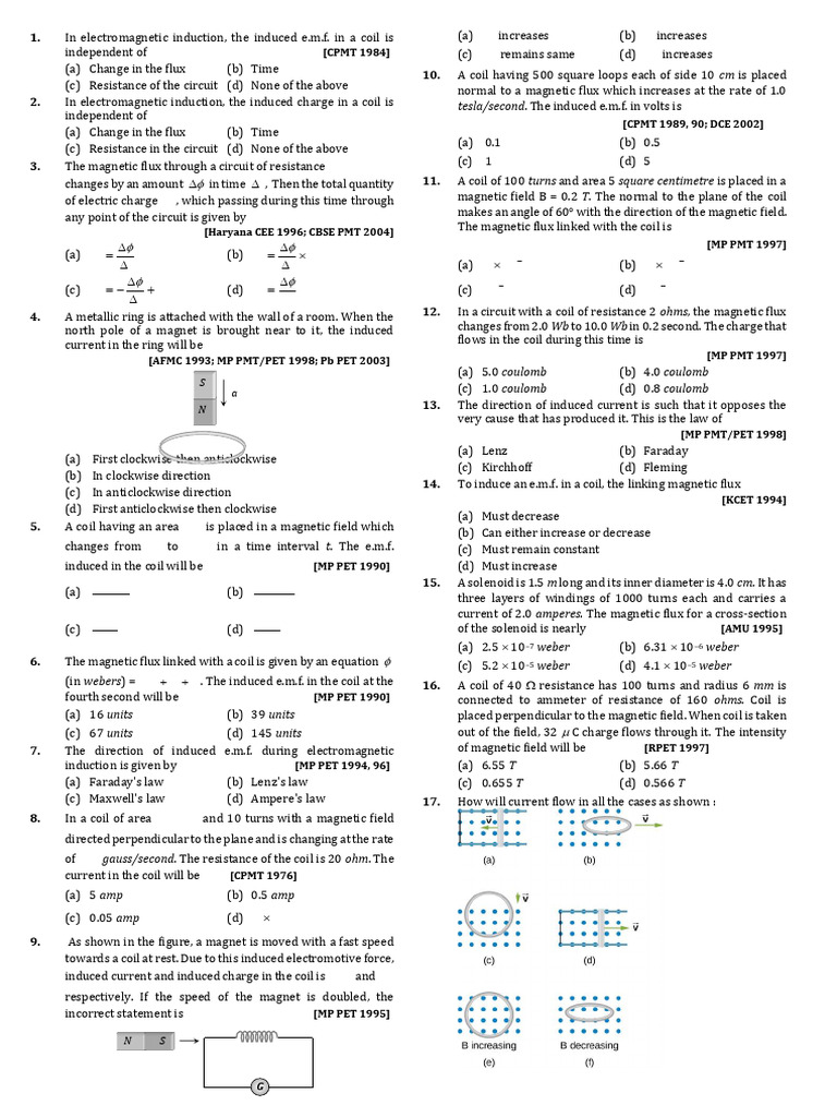 Lenz Law and EMF - 240731 - 114137 | PDF | Inductor | Electromagnetic ...