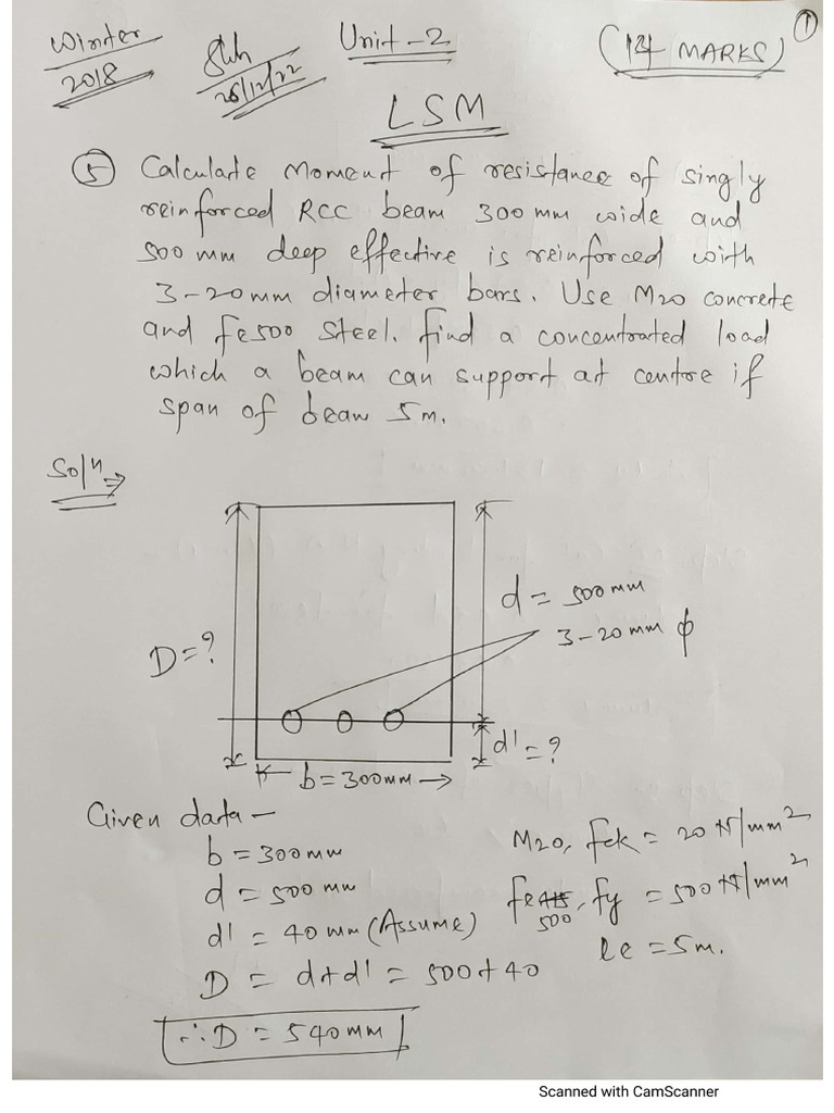 Unit-2 RCC 14 MARKS | PDF