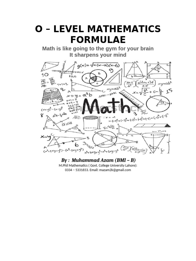 By M.azam Formulae | PDF