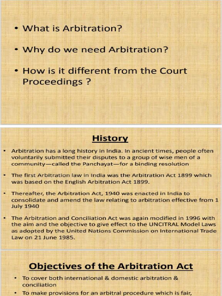 Arbitration and Conciliation Act 1996 | PDF