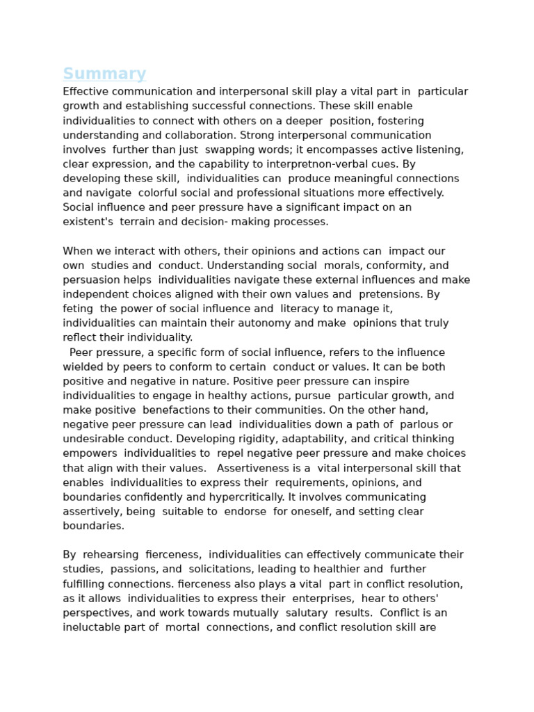 Mastering Interpersonal Skills for Growth | PDF | Communication ...