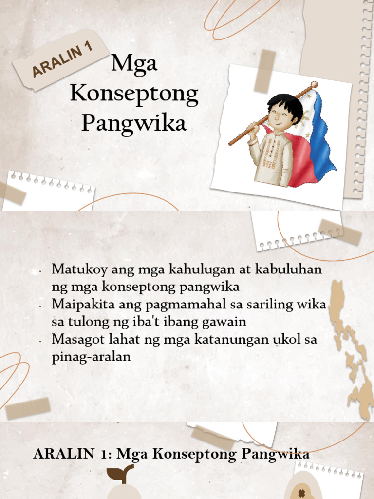 Aralin 1 Mga Konseptong Pangwika | PDF