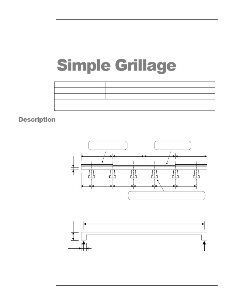 Modeling A Simple Grillage | PDF | Beam (Structure) | Bending