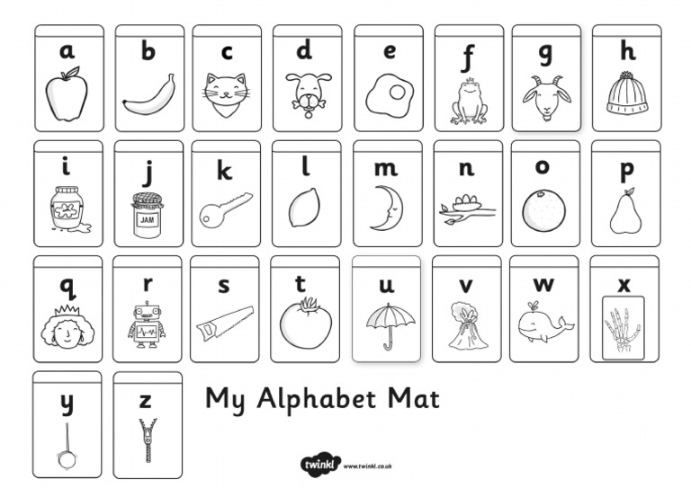 Alphabet Mat PDF