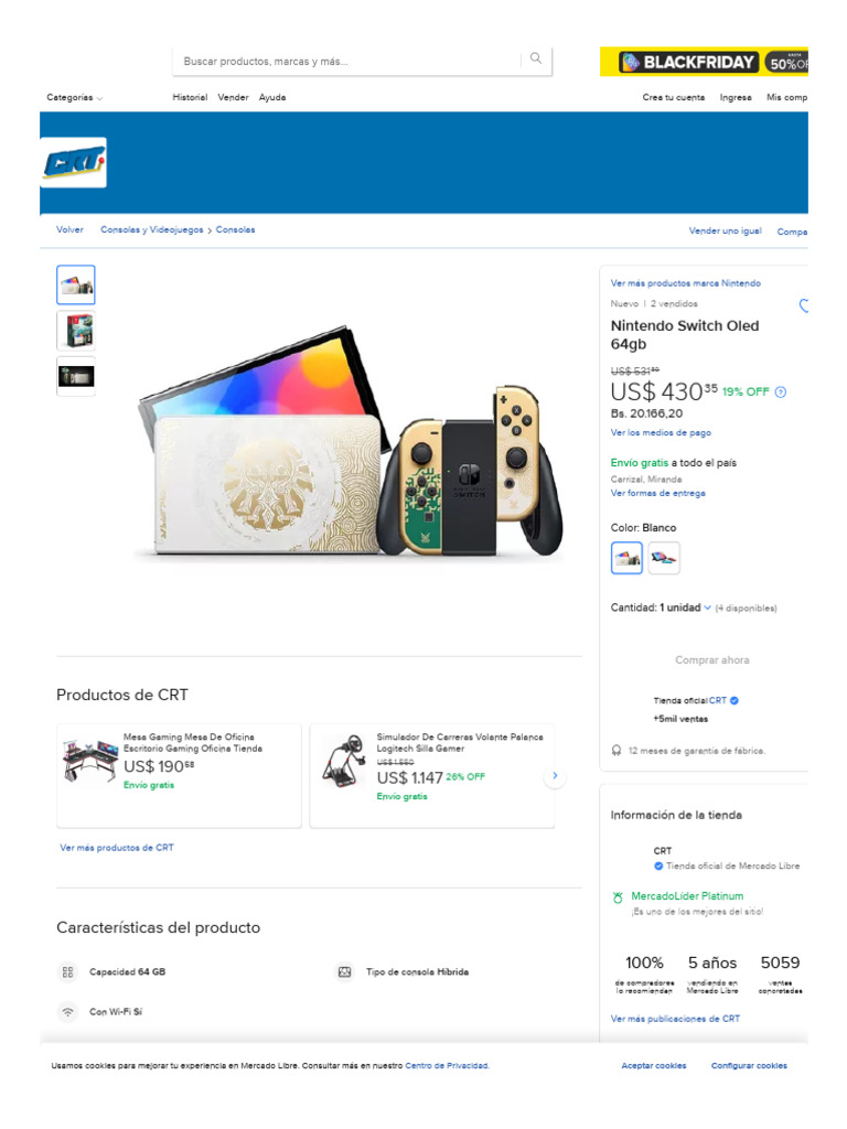 1 Nintendo Switch Oled 64gb | PDF | Nintendo | Juegos de consolas