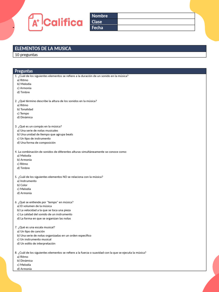 Elementos de La Musica | PDF