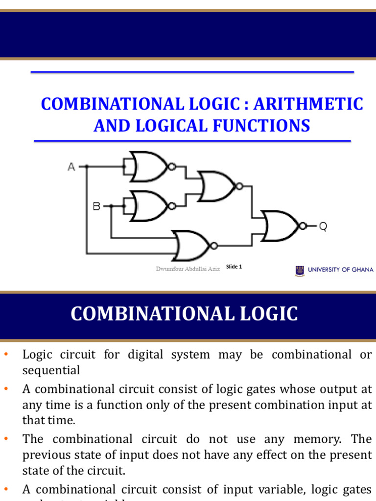 Session 4 - Comb Logic-Arith - Logic Functions | PDF | Subtraction ...