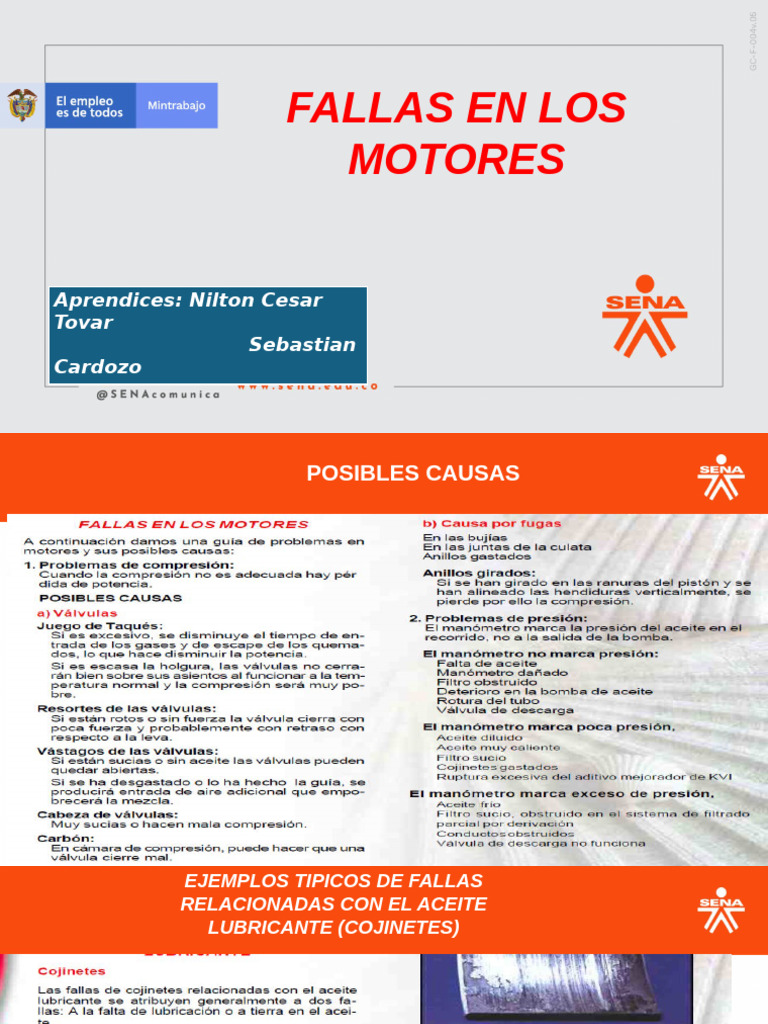Causas Comunes de Fallas en Motores | PDF