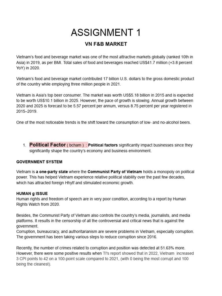 Vietnam F&B Market Overview 2023 | PDF | Entrepreneurship | Behavior