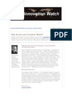 How Do You Use Innovation Watch?